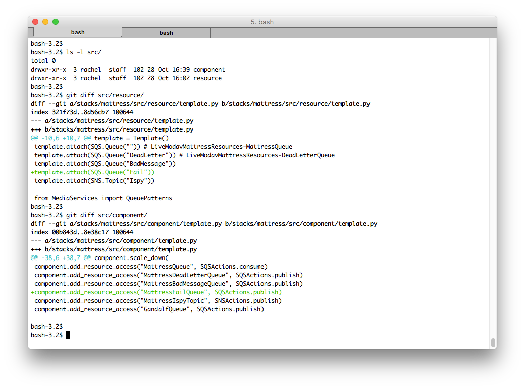 screenshot of a terminal session
