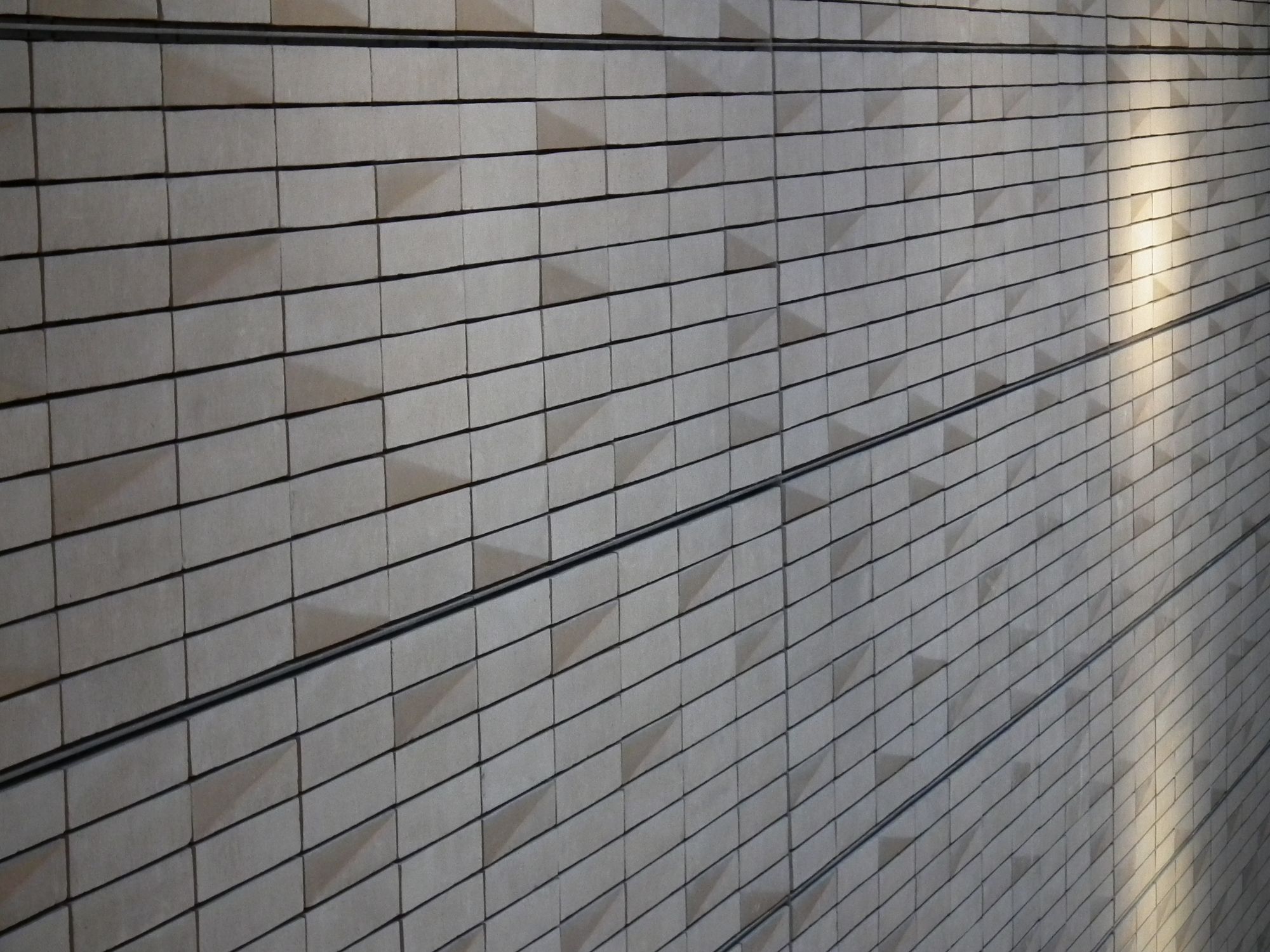 The tiled wall
